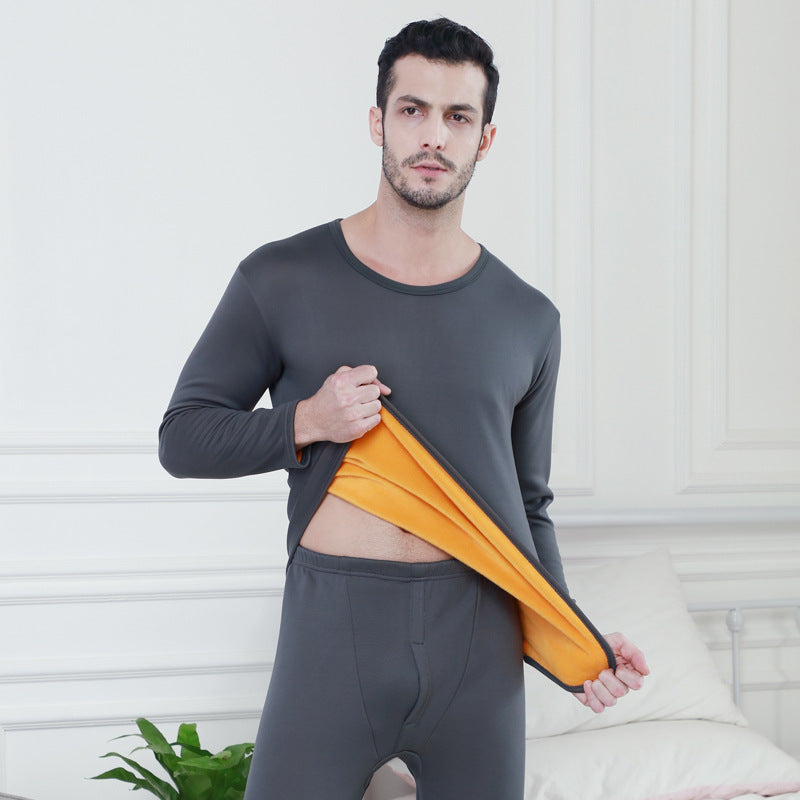 Plush Thermal Underwear Set Winter Keep Werm