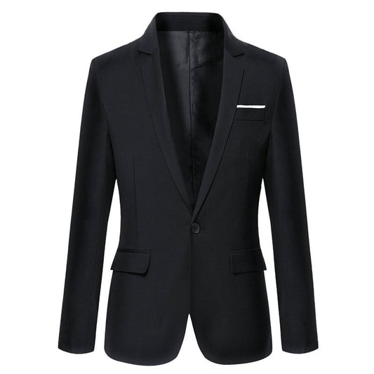 Men's Casual Slim Fashion Solid Color Small Suit