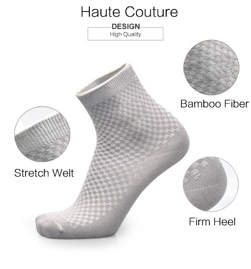 Bamboo Fiber Anti Odor Socks Middle Tube